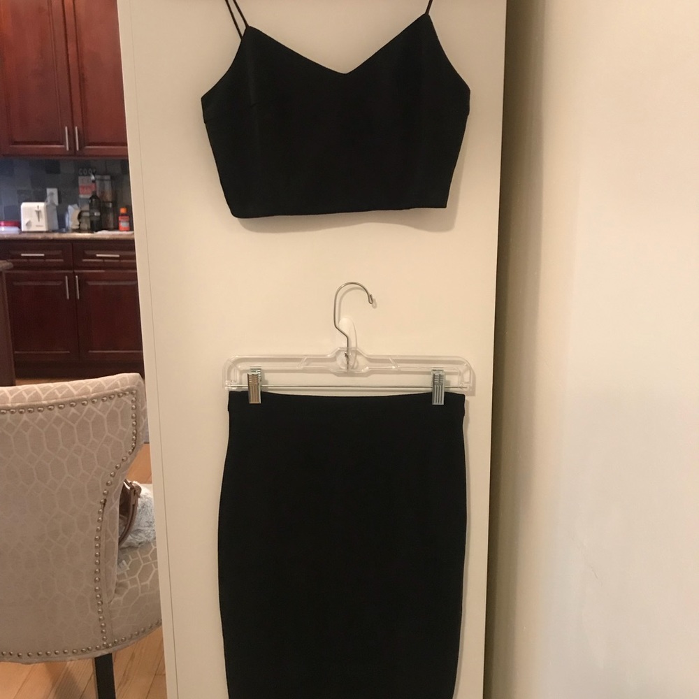 SEXY TWO PIECE LF SUEDE SET